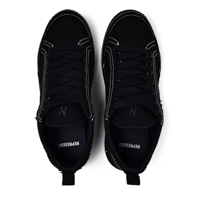 Represent Alpha Wrap Canvas Sneakers In Black