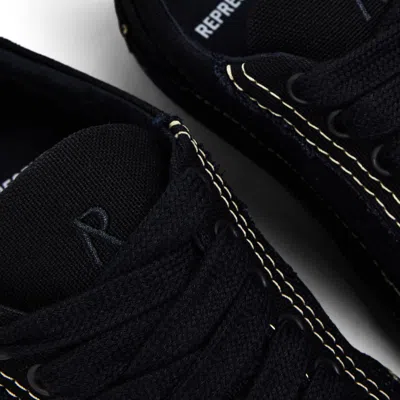 Represent Alpha Wrap Canvas Sneakers In Black