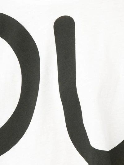 Shop Boutique Moschino Logo Print Cropped T-shirt
