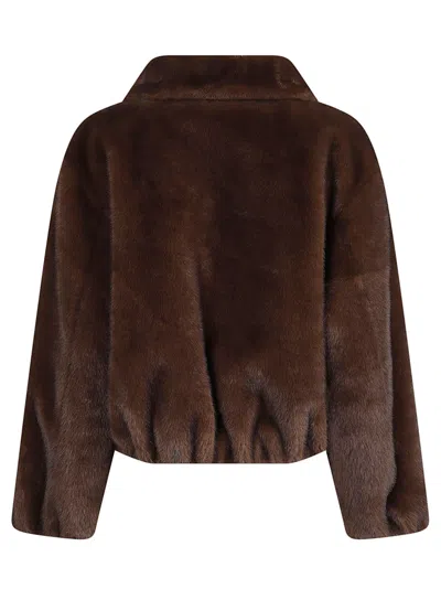 P.a.r.o.s.h . Zip-up Jacket In Brown