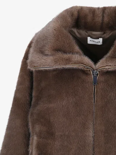 P.a.r.o.s.h . Zip-up Jacket In Brown