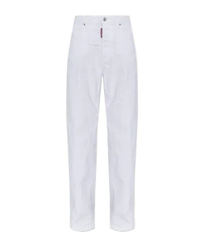 Dsquared2 Belt-loop Jeans In Brown