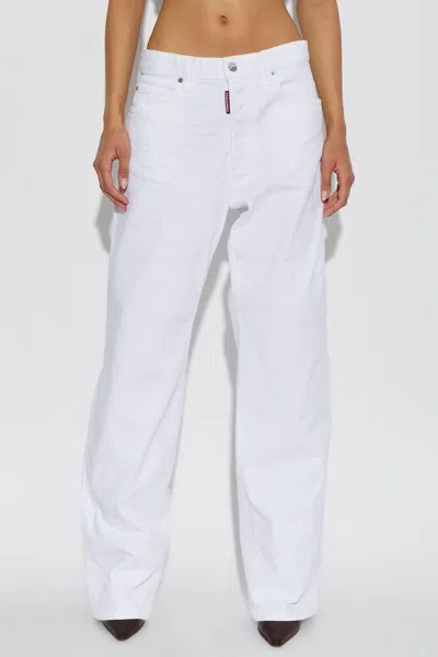 Dsquared2 Belt-loop Jeans In Brown