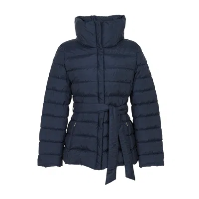 Weekend Max Mara Long-sleeved Down Jacket In Black