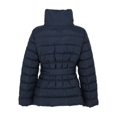 Weekend Max Mara Long-sleeved Down Jacket In Black