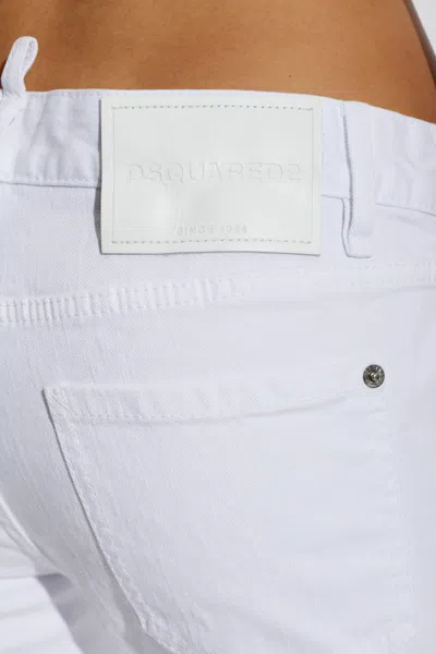 Dsquared2 Belt-loop Jeans In White