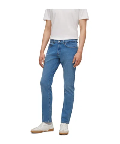 Hugo Boss Lightblue Washed Jeans In Blue