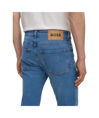 Hugo Boss Lightblue Washed Jeans In Blue