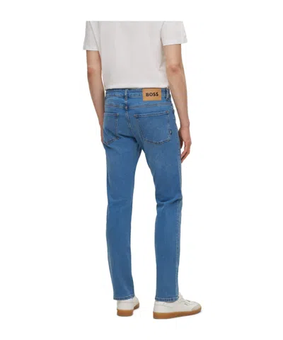 Hugo Boss Lightblue Washed Jeans In Blue