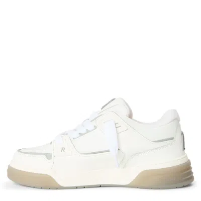 Represent Studio Leather Gradient Sole Sneakers In White