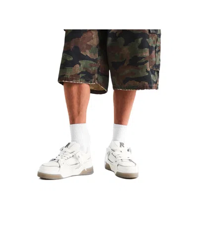 Represent Studio Leather Gradient Sole Sneakers In White