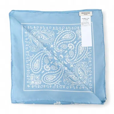 Weekend Max Mara Patterned Silk Scarf In Red