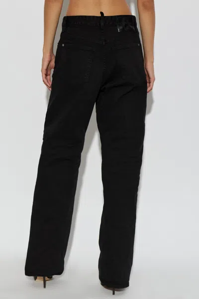 Dsquared2 Belt-loop Jeans In Black