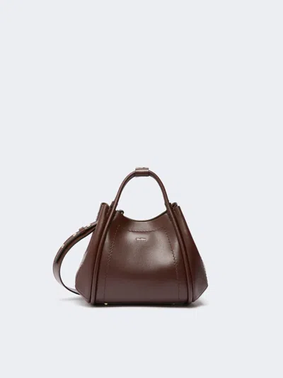 Max Mara Double-handle Shoulder Bag In Brown