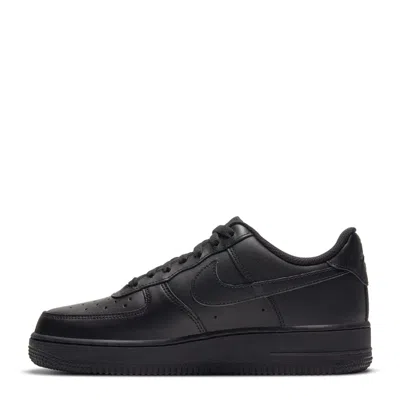 Nike Black Leather Low Top Sneakers In Purple