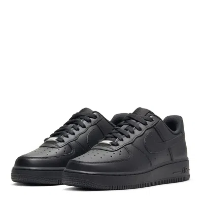 Nike Black Leather Low Top Sneakers In Purple