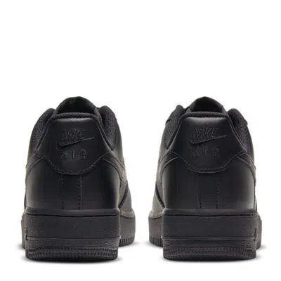 Nike Black Leather Low Top Sneakers In Purple