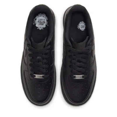 Nike Black Leather Low Top Sneakers In Purple