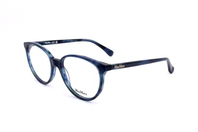 Max Mara Cat-eye Frame Glasses In Blue / Striped