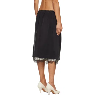 Studio Nicholson Drawstring Skirt In Black