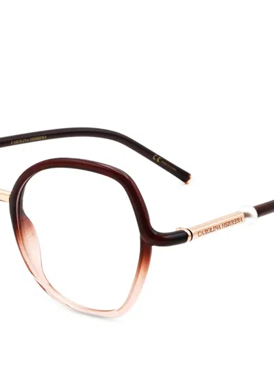 Carolina Herrera Geometric-frame Glasses In Multi