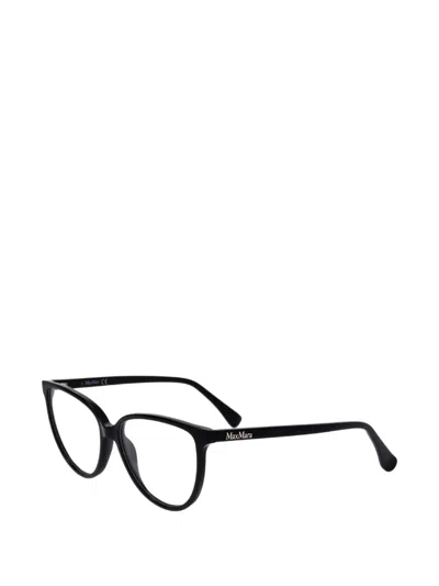 Max Mara Eyewear Cat-eye Frame Glasses In 블랙