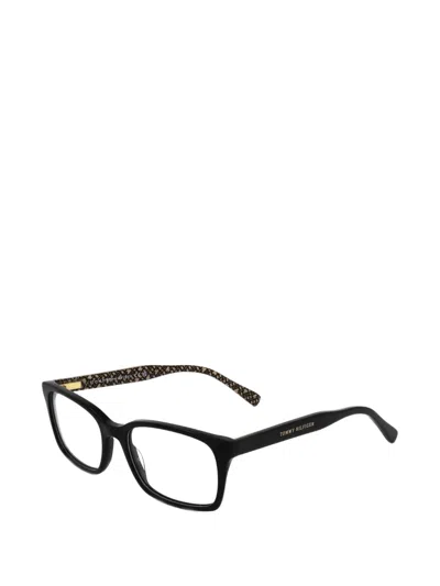 Tommy Hilfiger Rectangle-frame Glasses In 블랙