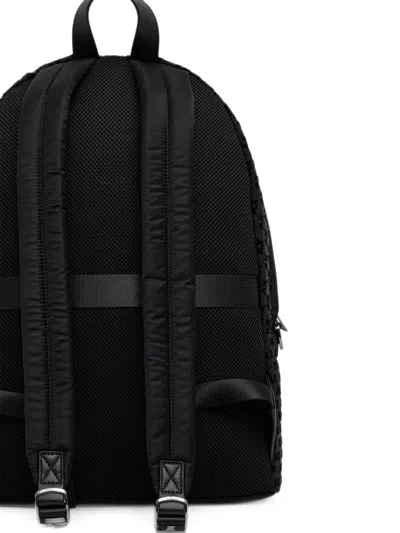 Armani Exchange Logo-print Backpack In Blue