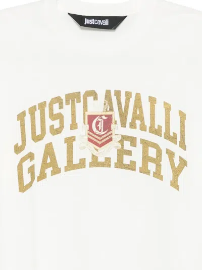 Just Cavalli Logo-print T-shirt In White