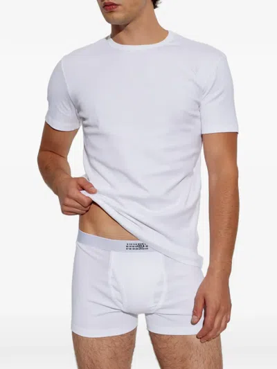 Mm6 Maison Margiela Short-sleeves T-shirt In 화이트