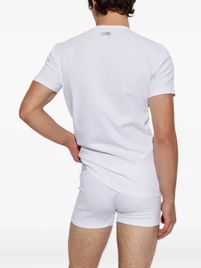 Mm6 Maison Margiela Short-sleeves T-shirt In 화이트