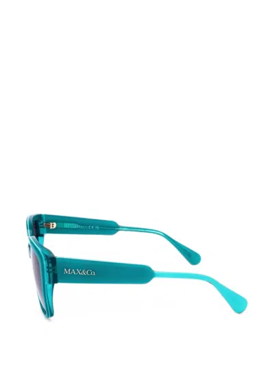 Max & Co Square-frame Sunglasses In Blue