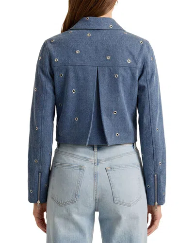 Avec Les Filles Crop Zip Front Jacket