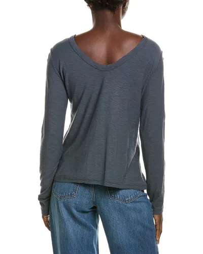 James Perse Solid Shirt In Blue