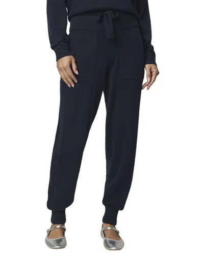 Splendid Phoebe Silk-blend Sweater Jogger In Blue