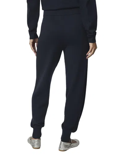 Splendid Phoebe Silk-blend Sweater Jogger In Blue