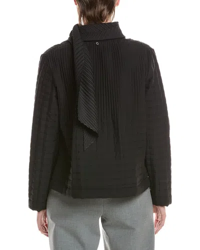 Picadilly Pleated Jacket In Black