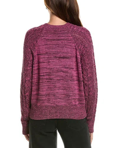 Wispr Cable Silk-blend Sweater In Multi