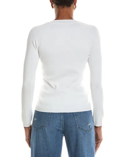 L'agence Gretchen Ls Button Pullover In White