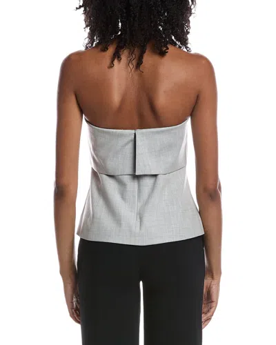 Rmn Studios Strapless Suiting Bodice Top In Gray