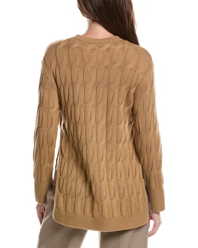 Max Mara Quid Wool Sweater In Tan