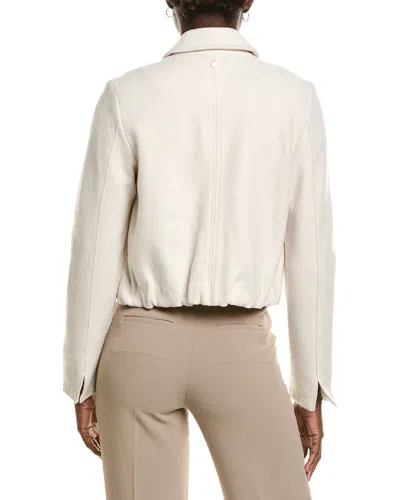 Marc Cain Solid Wool Jacket In Neutral