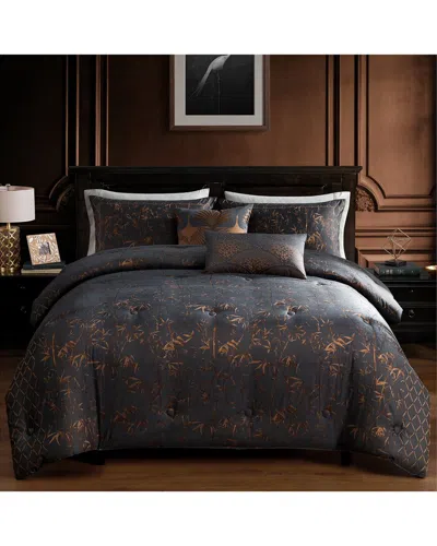 Bebejan Bamboo Tree Comforter Set In Black