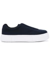 Eytys Grosgrain Doja Sneakers In Blue.