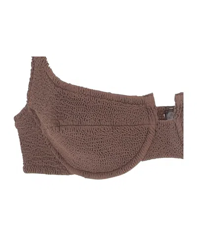 Mc2 Saint Barth Bikini Top In Brown