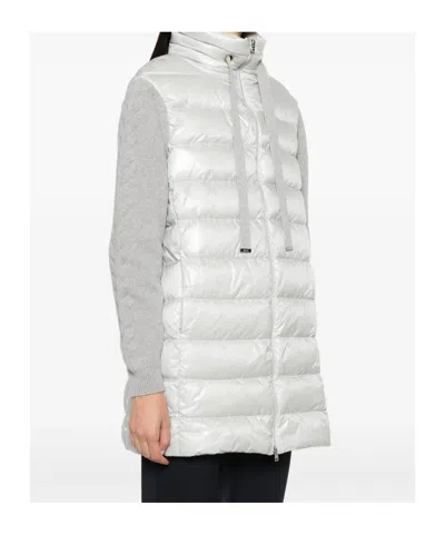 Herno Quilted Patchwork Jacket In Gold