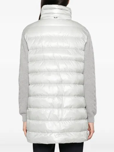 Herno Quilted Patchwork Jacket In Gold