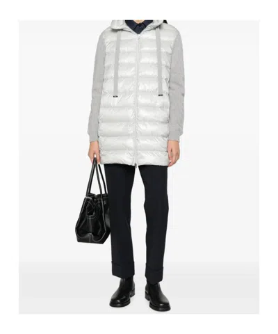 Herno Quilted Patchwork Jacket In Gold