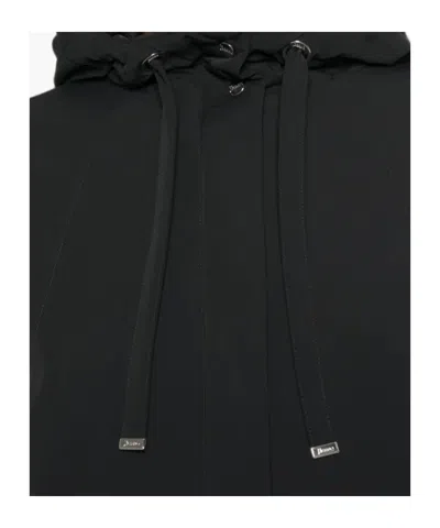 Herno Black Polyamide Elastane Travel Jacket In Black