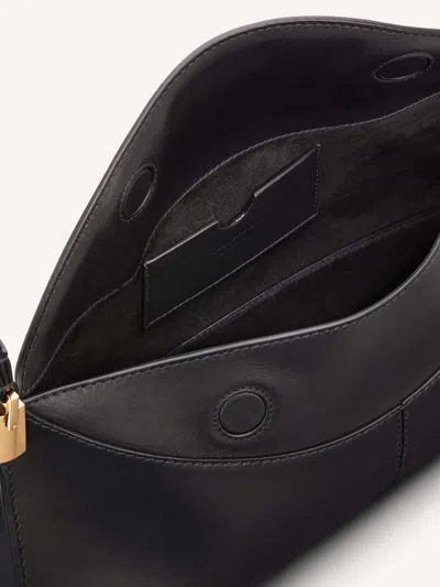 Balmain 64-83 Medium Bag In Smooth Leather In Black